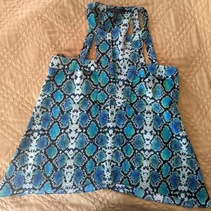 BCBGMAXAZRIA snakeskin tank top